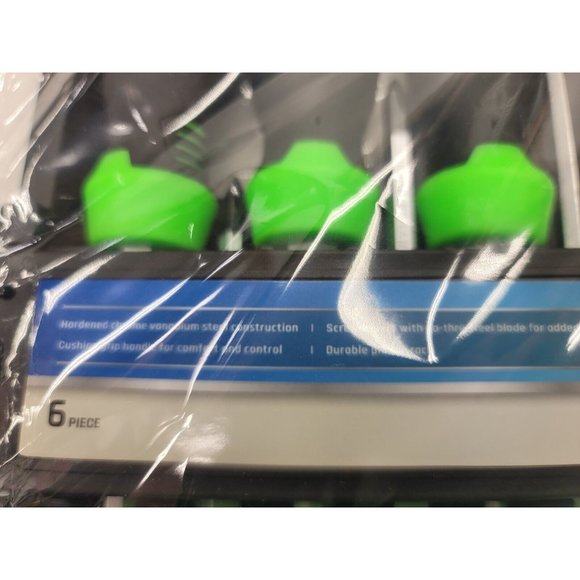 Screwdriver Set Neon Green Straight Phillips Slot Hammer Tip Brand New - Picture 5 of 10